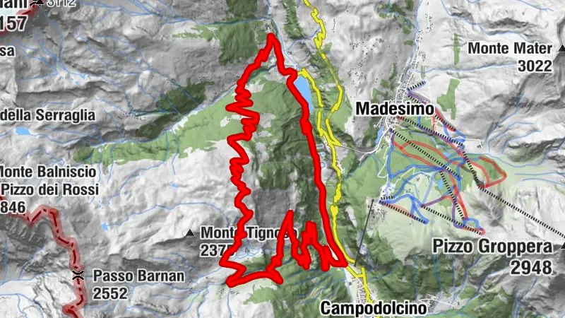 Anello  ciclabile Campodolcino - Isola- Pian dei Cavalli - Campodolcino