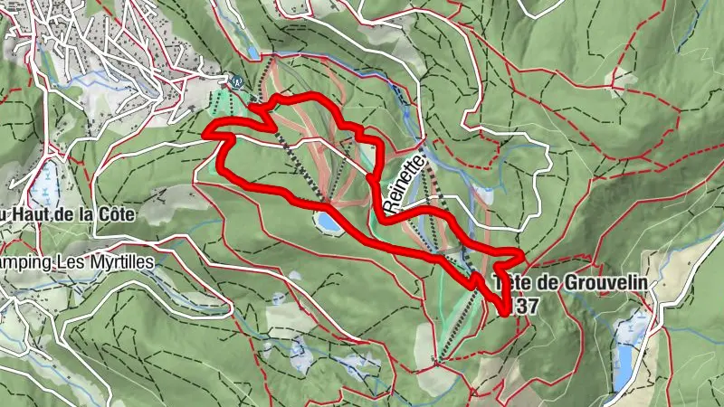 Trailrunning Rundkurs Gérardmer n°1 (grün) - Tour der Pisten