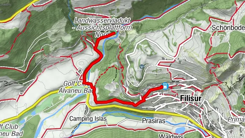 Filisur Bahnhof zum Landwasserviadukt