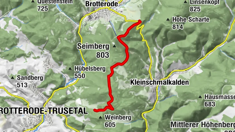 Alternativstrecke Mommelsteinradweg