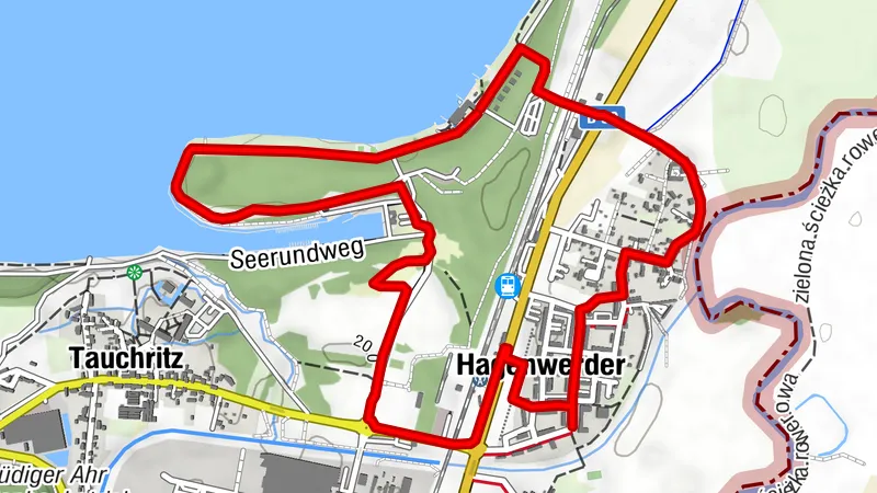 Runde entlang des Berzdorfer Sees und durch Hagenwerder