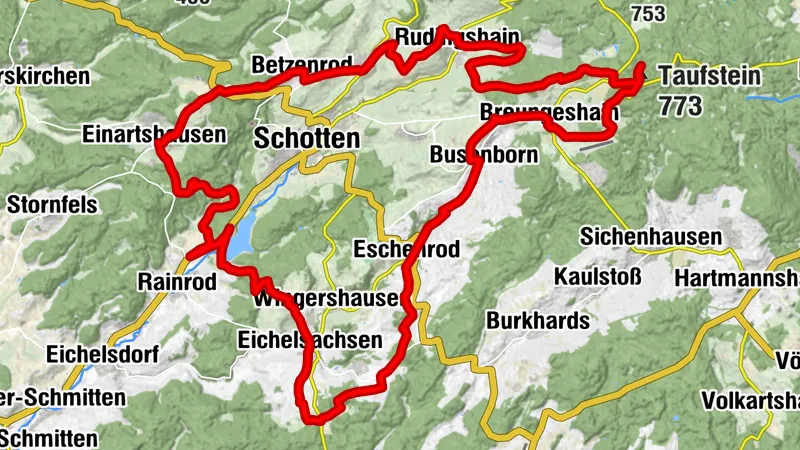 Niddastausee Schotten-Hoherodskopf Runde
