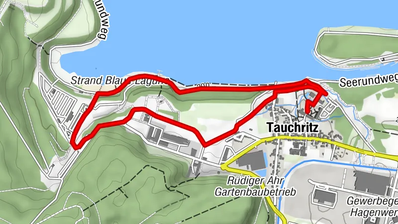 Entspannte Runde am südlichen Ufer des Berzdorfer Sees, Görlitz
