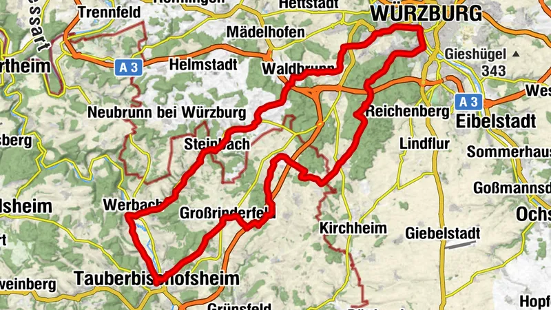 Erlebnistour 5: nach Würzburg und durchs Welzbachtal