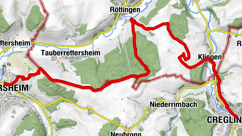 Panoramaweg Taubertal  2. Etappe