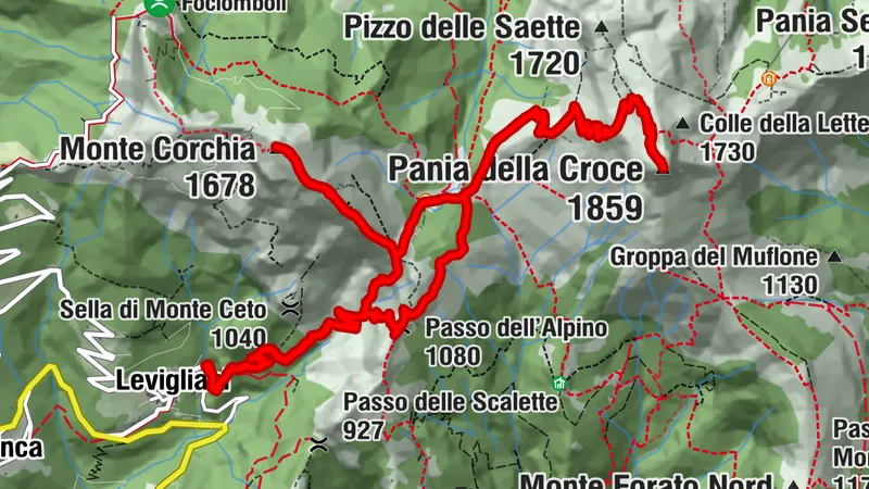 Goldtoni - Wandern - Monte Corchia - Pania della Croce