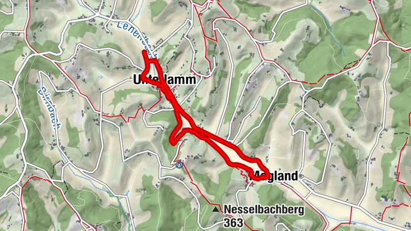 Minigolf Wanderweg Unterlamm