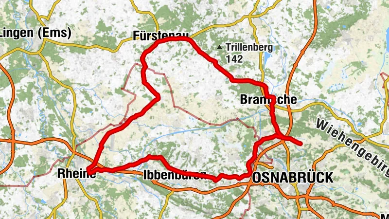 Rennradtour - Tecklenburger und Osnabrücker Land