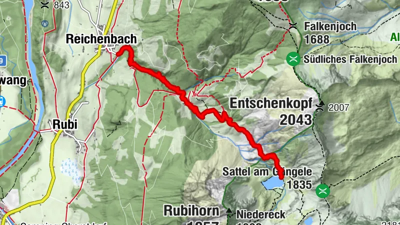 Parkplatz bis unterer Gaisalpsee
