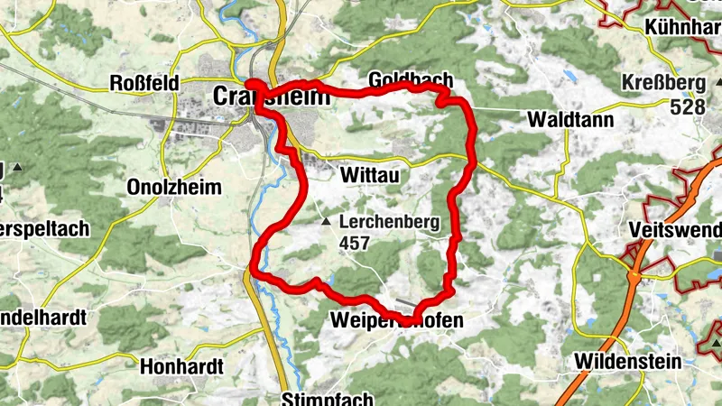 Crailsheimer Radtour – Östliche Stadtteiltour