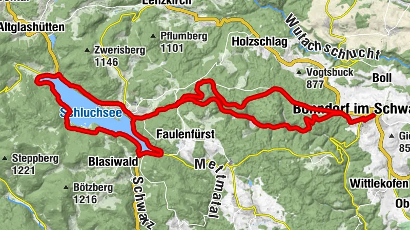 Von Bonndorf um den Schluchsee