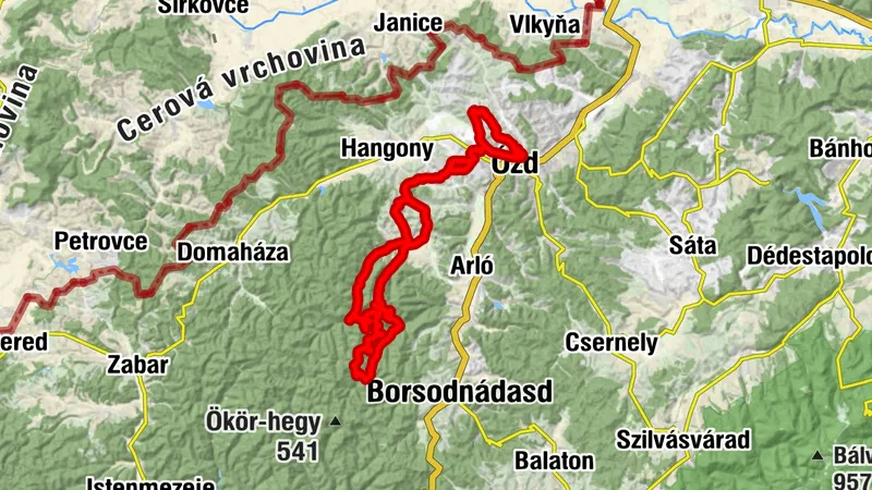Bíben-Szentgyörgy-Kispoporó-Nagypopró-Bíben