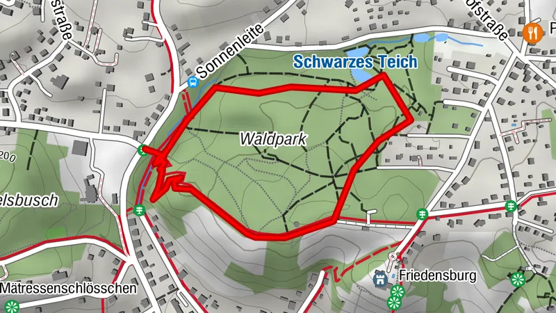 Käuzchenweg im Waldpark Radebeul-West