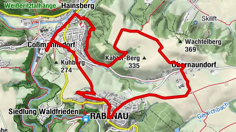 Vom Eisernen Kreuz über die Rabenauer Alberthöhe