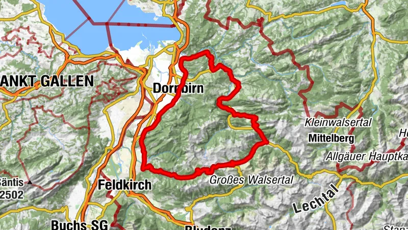 Au-Schoppernau - Furkajoch