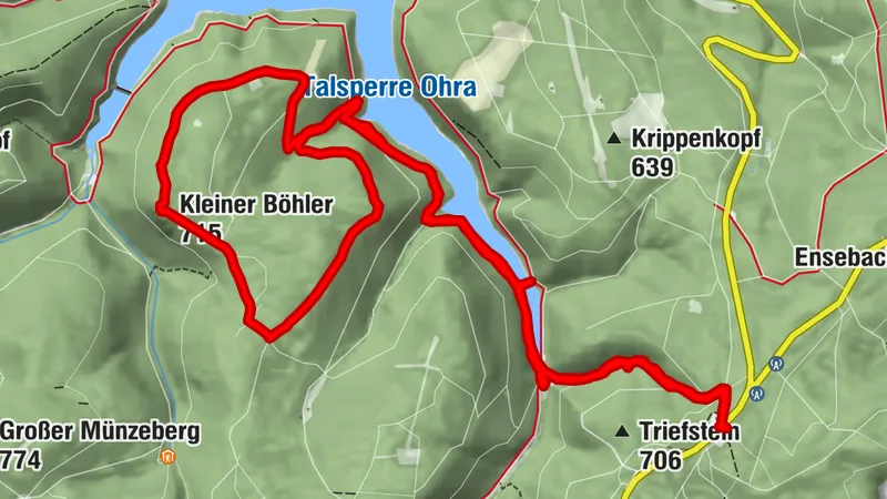Wegscheide, ohra stausee, Böhler
