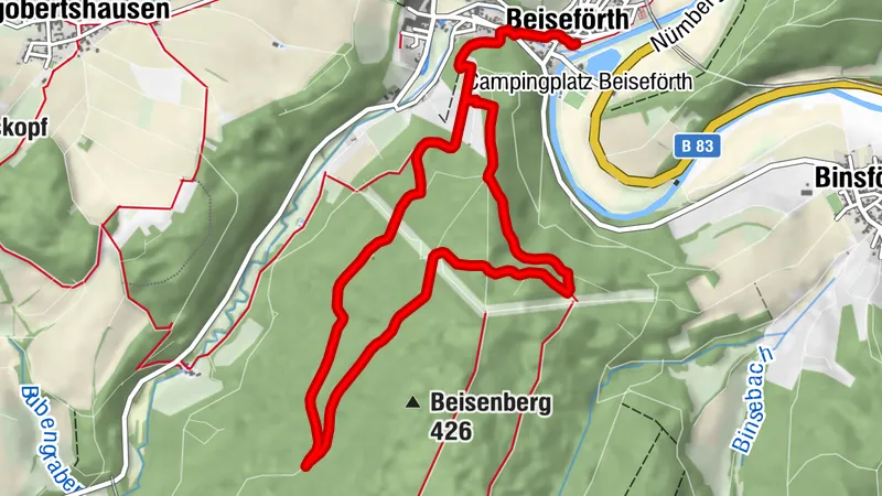 Rundwanderweg Be3 - Rund um den Beisenberg