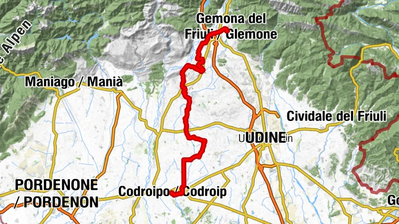 Gemona del Friuli - Codroipo (C701)