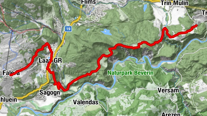43.14 Trin Digg - Laax (Falera), Jakobsweg Graubünden (GRF)