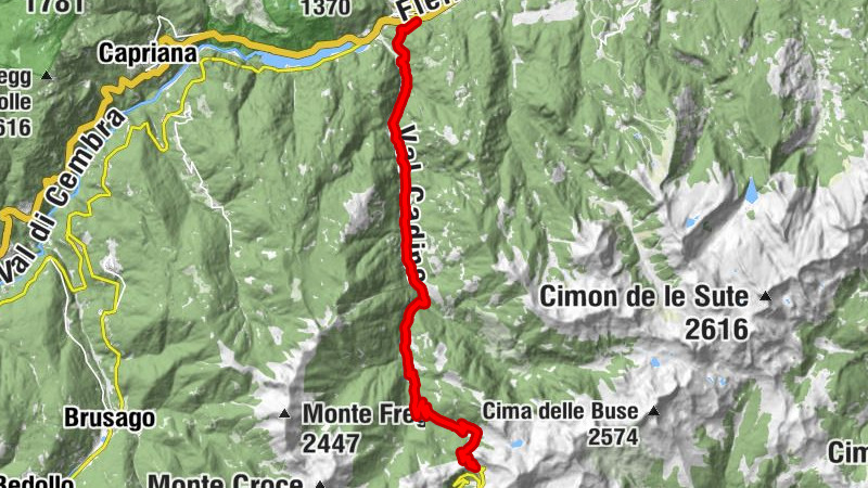 Giro d'Italia Aufstieg - Manghen Pass