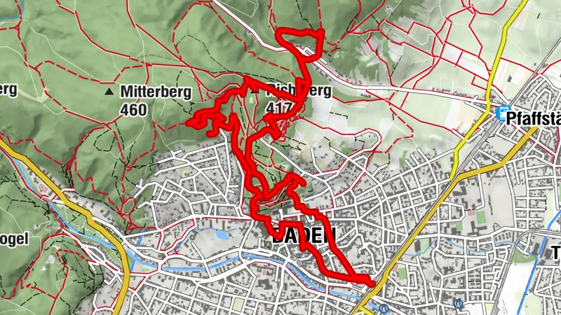 Baden (aussichten, höhlen u kurpark)