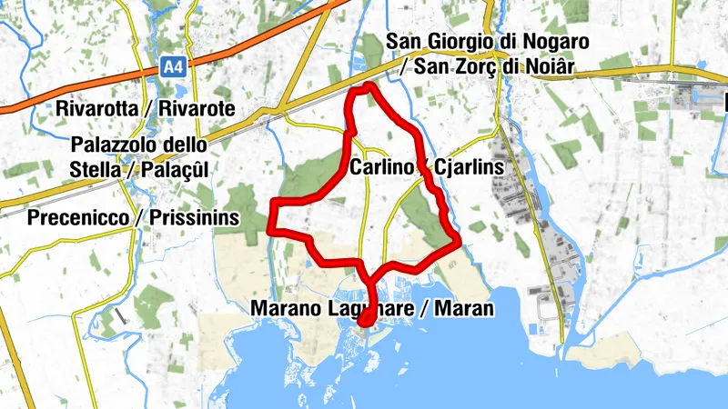 Naturrundweg durch Marano Lagunare und Umgebung (R054)