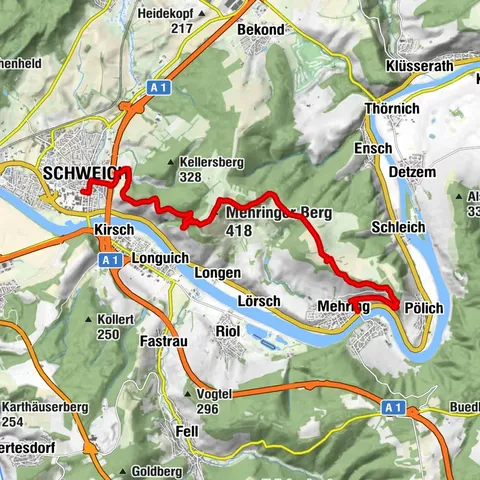 Moselsteig Etappe 06: Schweich – Mehring