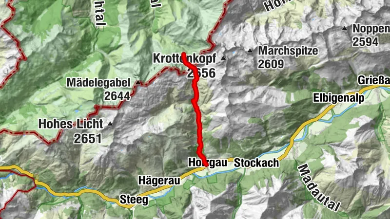 E5 - Tag 2 1/2 - Kemptner Hütte -> Holzgau