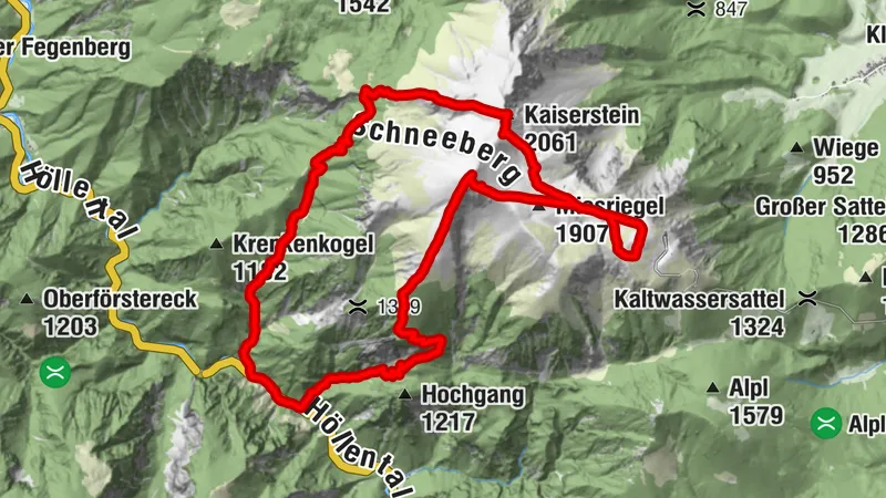 Vom Weichtalhaus über Turmstein zum Kaiserstein, Waxriegel und Klosterwappen – aussichtsreiche Schneeberg-Rundtour