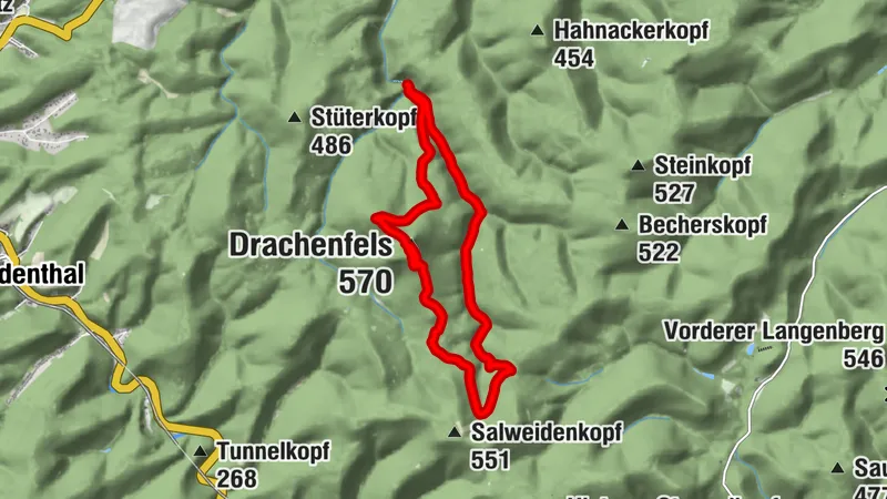 Saupferch - Drachenfels - Lambertskreuz
