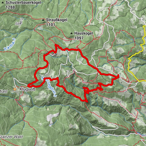 Kurze Rundwanderung zum Sporiroaofen, zurück über Klugbauer und Hahnhofhütte