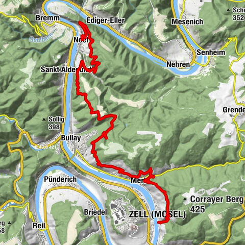 Moselsteig Etappe 15:  Zell (Mosel) – Neef