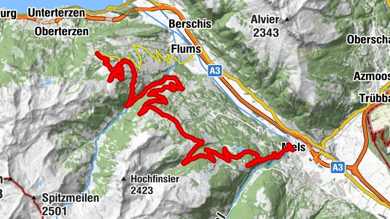 Heidiland Bike (SchweizMobil 25) - Etappe 1