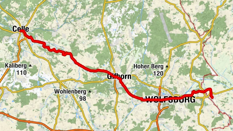 Deutsche Fachwerkstraße: Oebisfelde-Weferlingen - Celle