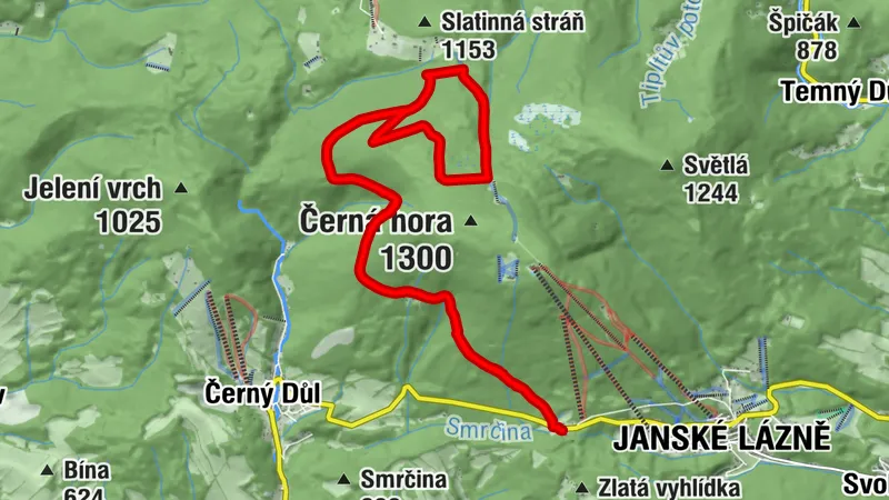 Cesta kolem Černé Hory