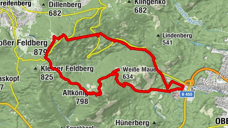 Hohe Mark - Weiße Mauer - Altkönig - Gr. Feldberg - Hohe Mark