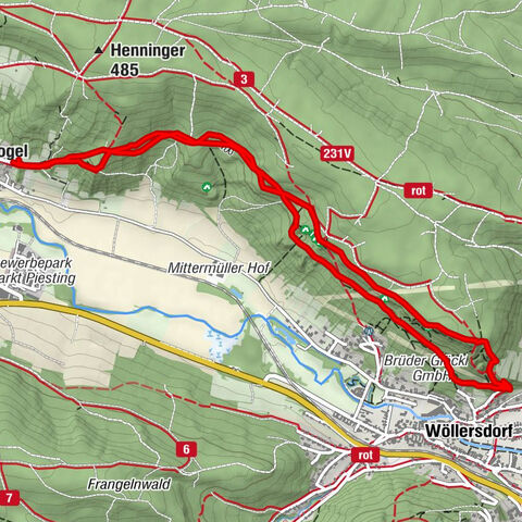Hubertuskapelle Piesting - Höhlturmrunde