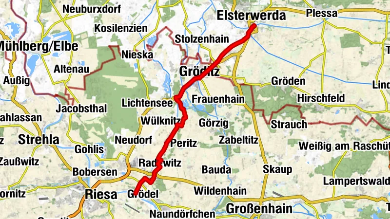 Floßkanalroute - Die Verbindung von Elbe und Schwarzer Elster