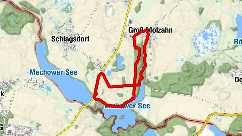 Lankower See - Gr.Molzahn - Schlagbrügge