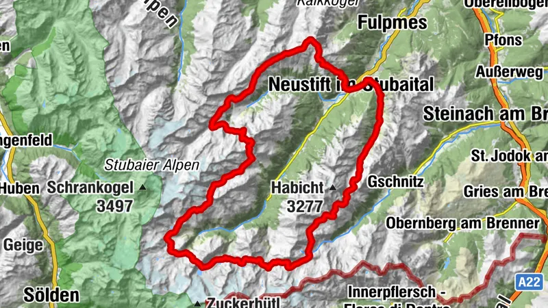 Stubaier Höhenweg mit Dotschilus