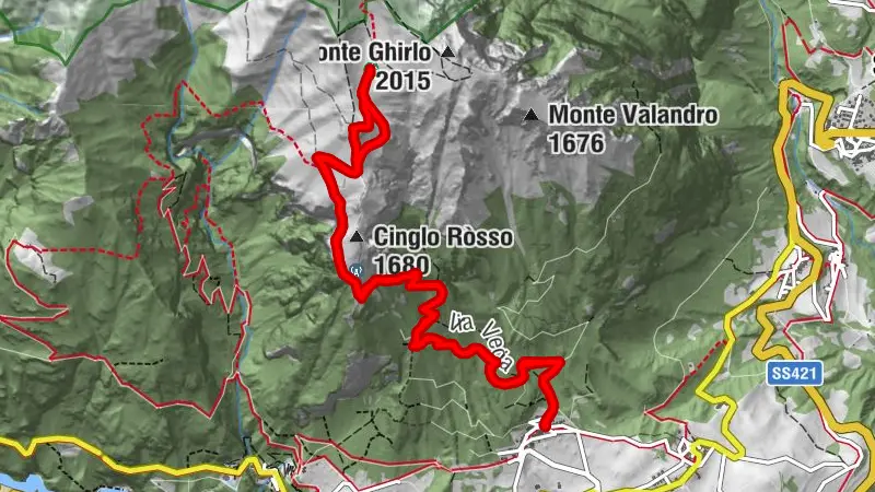 Auf den Berg  Monte Valandro