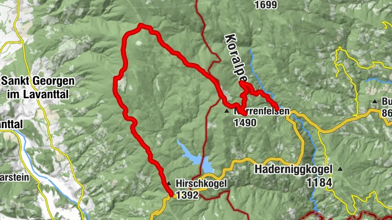 Lavamünd - Goßeck - Dreieckkogel - Eibiswald