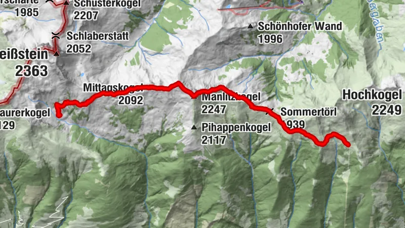 Von der Uttenberger Hochsonnbergalm über den Malnitzkogel zur Bürglhütte