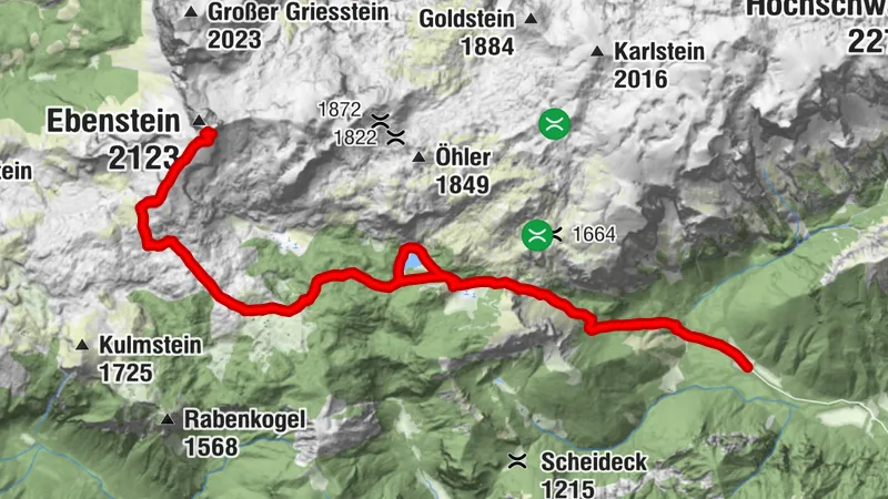 Vom Bodenbauer auf den Ebenstein 