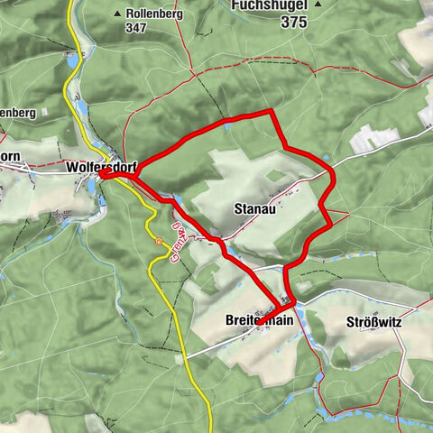 Von Breitenhain zum Wasserschloss Wolfersdorf
