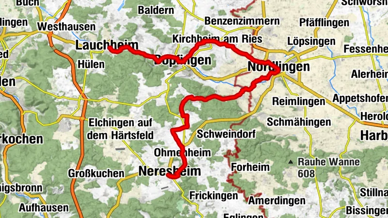 Ostalb-Radrunde - Etappe 2 - Neresheim-Lauchheim