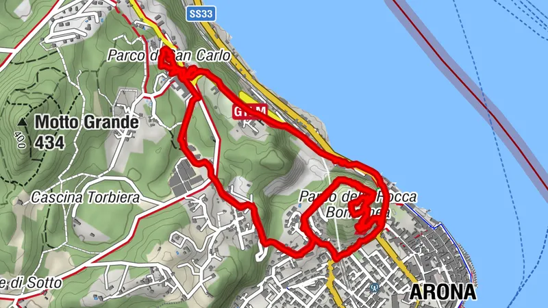 Arona, Piemont/Italien Rundtour zur Burg 🏚️ 🫤🥵☀️☁️
