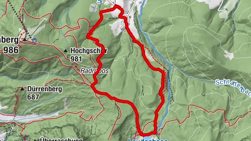 Franzl im Holz - Laudachsee - Ramsaualm Rundwanderung in Gmunden, Österreich