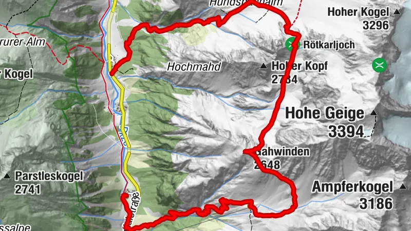 Rüsselsheimer Hütte, Gahwinden, Rötkarljoch Pitztal, Tirol / AT