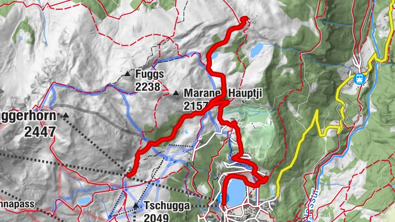 Handbike-Tour von der Mittelstation LAW über Prätschalp zur Talstation